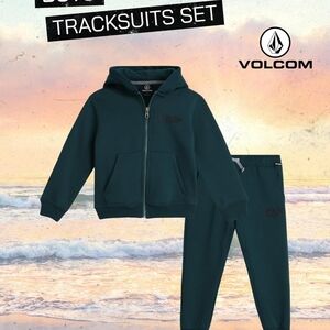 Volcom Little Boys Green Tracksuit Set